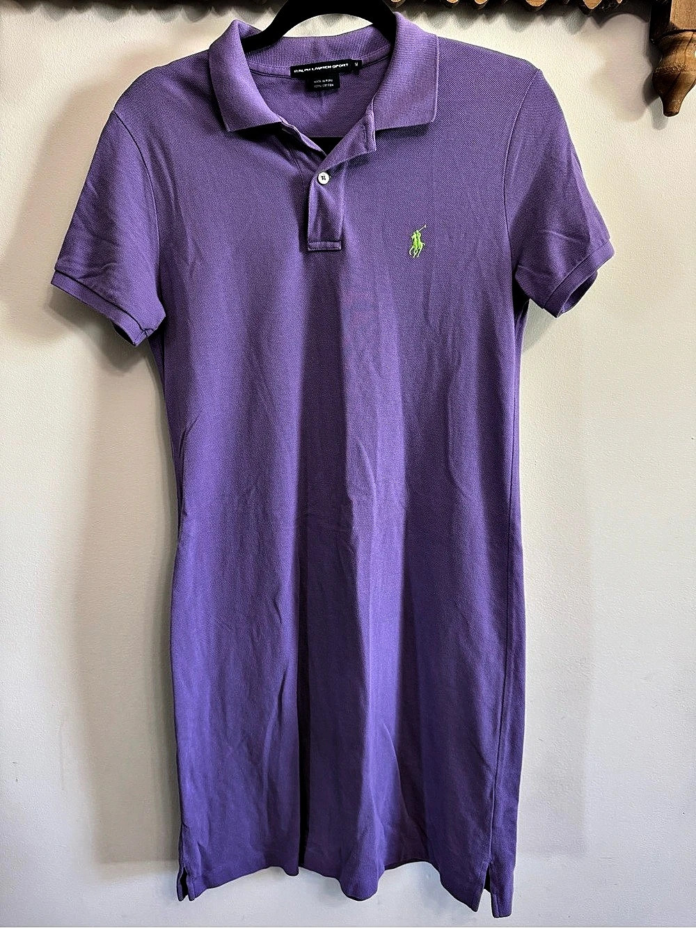Ralph Lauren Sport Polo Dress Cotton Polo Mini Dress Purple Size Medium Like New